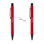 Metal Ballpoint Pen with Rubber Body-1020 - istecanta.com
