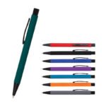Metal Ballpoint Pen with Rubber Body-1020 - istecanta.com