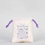 Canvas Bag 10x13 cm - Colored String - Purple (Customizable) - istecanta.com