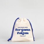 Cloth Bag 10x13 cm - Colored String - Sky Blue (Customizable) - istecanta.com