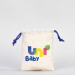 Cloth Bag 10x13 cm - Colored String - Sky Blue (Customizable) - istecanta.com