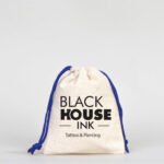 Canvas Bag 10x13 cm - Colored String - Sky Blue (Customizable) - istecanta.com