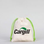 Canvas Bag 10x13 cm - Colored String - Green (Customizable) - istecanta.com