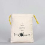Canvas Bag 15.5x20 cm - Colored String - Yellow (Customizable) - istecanta.com