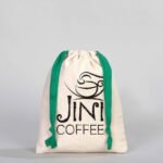 Canvas Bag 15.5x20 cm - Colored String - Green (Customizable) - istecanta.com