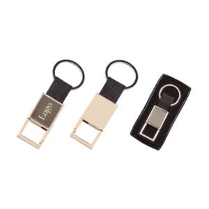 Metal Artificial Leather Keychain - One-sided - 2005