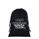 Black Cotton Bag 20x30 cm (Customizable)