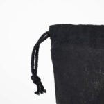 Black Cotton Bag 20x30 cm (Customizable) - istecanta.com