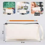 Printed Fabric Pen Holder & Makeup Bag 21x10 cm (Customizable) - istecanta.com