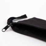 Fabric Pencil Case and Makeup Bag - Black 21x10 cm (Customizable) - istecanta.com