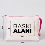 Clutch 21x15 cm Fuchsia Zipper (Customizable) - istecanta.com