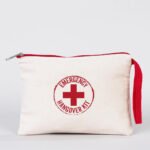 Clutch 21x15 cm Red Zipper (Customizable) - istecanta.com