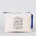 Clutch 21x15 cm Blue Zipper Bag (Customizable) - istecanta.com