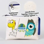 Clutch 21x15 cm Navy Blue Zipper Bag (Customizable) - istecanta.com
