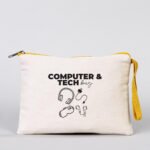 Clutch 21x15 cm Yellow Zipper (Customizable) - istecanta.com