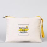 Clutch 21x15 cm Yellow Zipper (Customizable) - istecanta.com