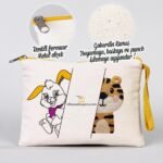 Clutch 21x15 cm Yellow Zipper (Customizable) - istecanta.com