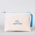 Clutch 21x15 cm Turquoise Zipper (Customizable) - istecanta.com