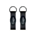 Metal Artificial Leather Keychain - Double-Sided-2403 - istecanta.com
