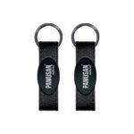Metal Artificial Leather Keychain - Double-Sided-2403 - istecanta.com