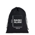 Black Canvas Tote Bag 30x40 cm (Customizable) - istecanta.com