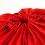 Red Cotton Bag 25x35cm (Customizable) - istecanta.com
