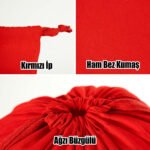 Red Canvas Tote Bag 35x40 cm (Customizable) - istecanta.com