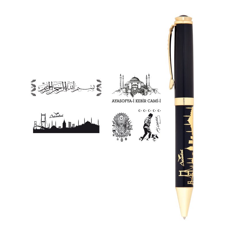 Embossed Metal Ballpoint Pen-685-T - istecanta.com