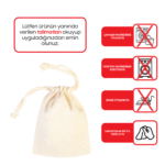 Cloth Bag 10x13 cm - Colored String - Red (Customizable)