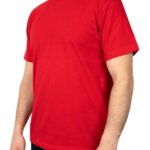 Basic T-shirt Kırmızı - Baskılı - istecanta.com