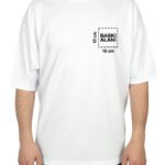 Oversize Bisiklet Yaka Tişört Beyaz (Özelleştirilebilir) - istecanta.com