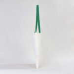 Canvas Bag Green Handle 35x40 cm (Customizable) - istecanta.com