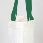 Canvas Bag Green Handle 35x40 cm (Customizable) - istecanta.com
