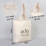 Canvas Shopping Bag - Market Bag 48x41x10 cm (Customizable) - istecanta.com