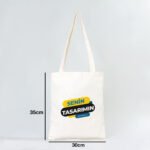 Canvas Tote Bag 30x35 cm - Long Handle (Customizable) - istecanta.com