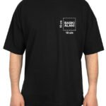 Oversize Bisiklet Yaka Tişört Siyah (Özelleştirilebilir) - istecanta.com
