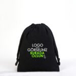 Black Cloth Bag 15.5 x 20 cm (Customizable)