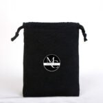 Black Cloth Bag 15.5 x 20 cm (Customizable) - istecanta.com
