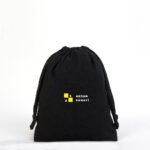 Black Cloth Bag 15.5 x 20 cm (Customizable) - istecanta.com