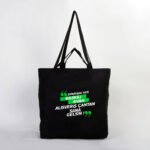 Raw Canvas Shopping - Market Bag Black 48x41x10 cm (Customizable) - istecanta.com