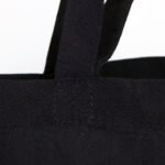 Raw Canvas Shopping - Market Bag Black 48x41x10 cm (Customizable) - istecanta.com
