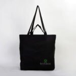 Raw Canvas Shopping - Market Bag Black 48x41x10 cm (Customizable) - istecanta.com