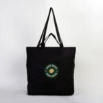 Plain Canvas Shopping Bag - Black 48x41x10 cm (Customizable) - istecanta.com