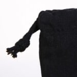 Black Cloth Bag 10x13 cm (Customizable) - istecanta.com