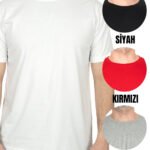 Basic T-shirt Beyaz - Baskılı (Özelleştirilebilir) - istecanta.com