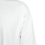 Oversize Bisiklet Yaka Tişört Beyaz (Özelleştirilebilir) - istecanta.com