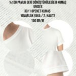 Baskılı Promosyon Tişört Beyaz Renk - istecanta.com