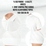 Polo Yaka Beyaz Tişört - Dijital Baskılı - istecanta.com