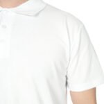 Polo Yaka Beyaz Tişört - Dijital Baskılı - istecanta.com