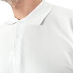 Polo Yaka Beyaz Tişört - Dijital Baskılı - istecanta.com
